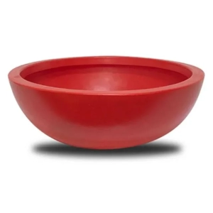VASO P/ FLOR BACIA SAFIRA 17 CM VERMELHO