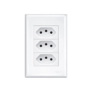 TOMADA PAD 2P+T TRIPLA 20A C/PLACA